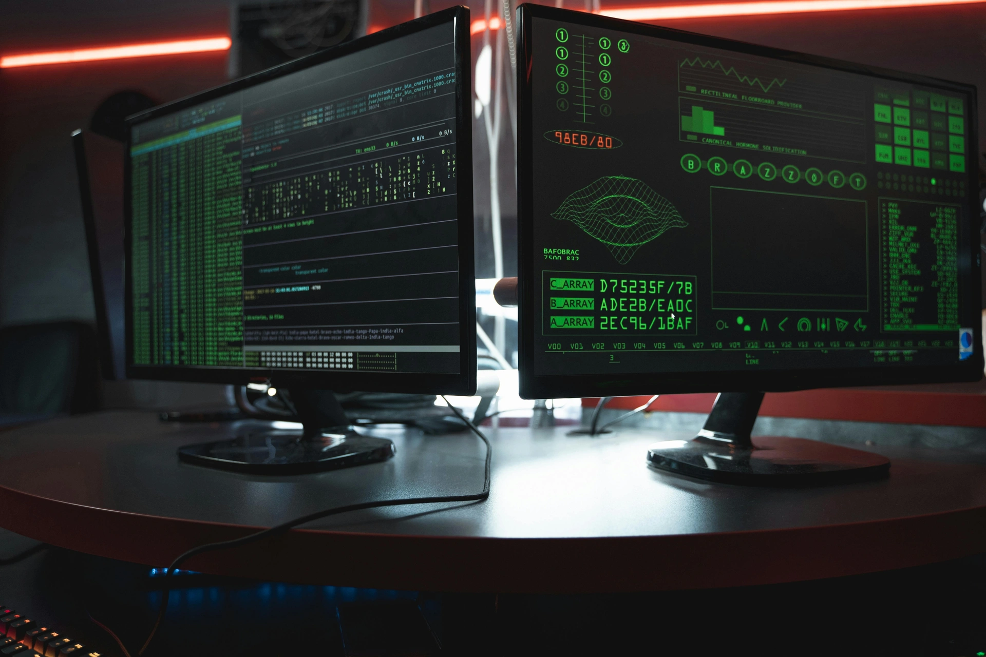 Data stream monitoring console visualization