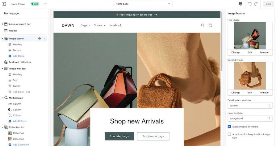 Shopify Store Architecture Diagram